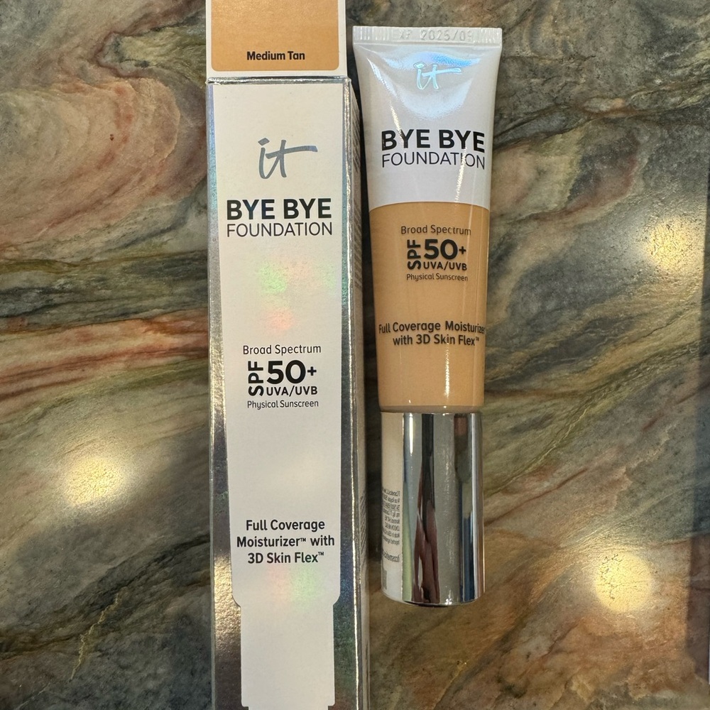 It Bye Bye foundation, medium tan, full coverage, medium tan, new